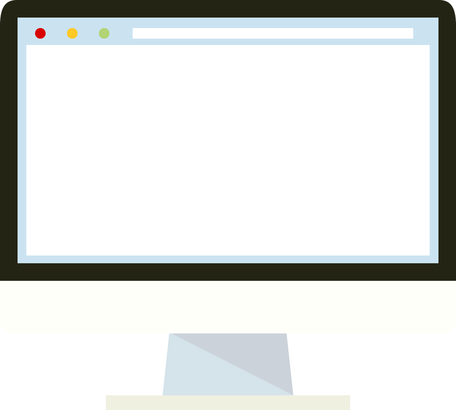 Computer Screen Illustration